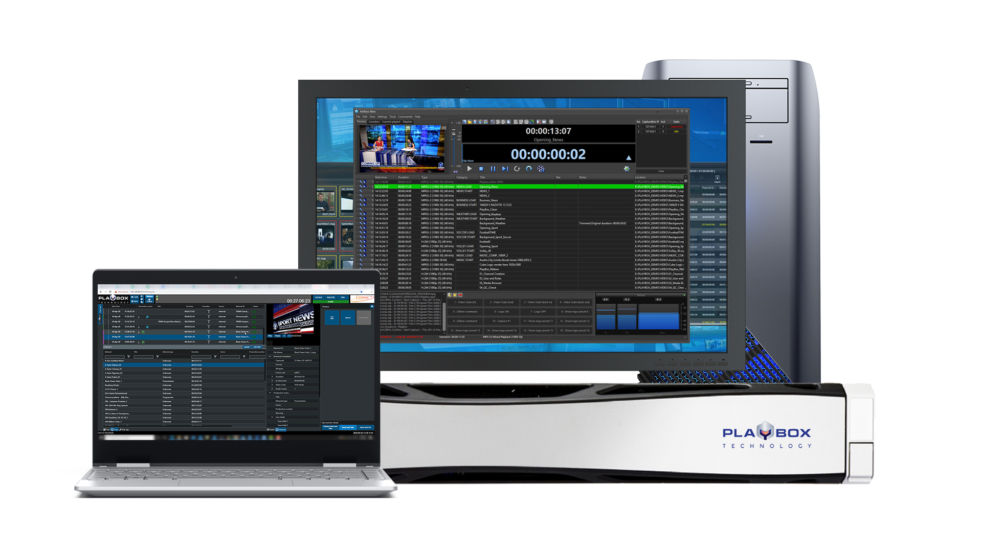 Monitors with Airbox Neo 